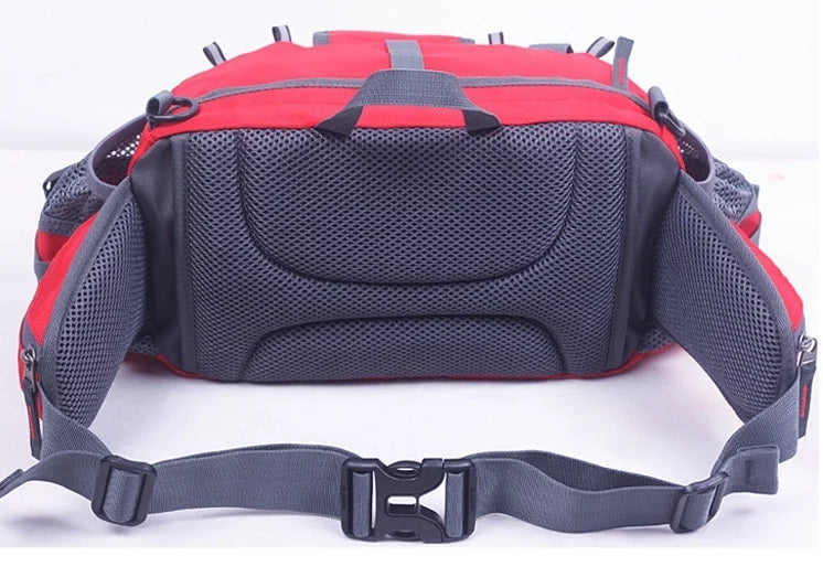 Waist Pack Bag with Shoulder Strips Hiking Camping Climbing Cycling Tactical Storage Lumbar Bag for Hunting Ski Fishing Fitness
