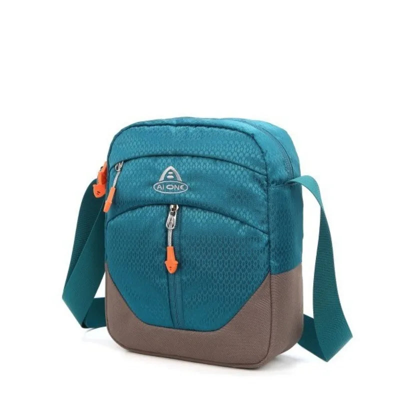 Water-Resistant Nylon Outdoor Hiking Bag 2L Unisex Crossbody Bag for Travel And Camping Multi-Functional Single Shoulder Bag