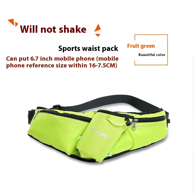 Unisex Sports Water Bottle Hip Waist Pack Waterproof Running Climbing Money Waist Bag Mobile Phone Bag Motorcycle Fanny Pack