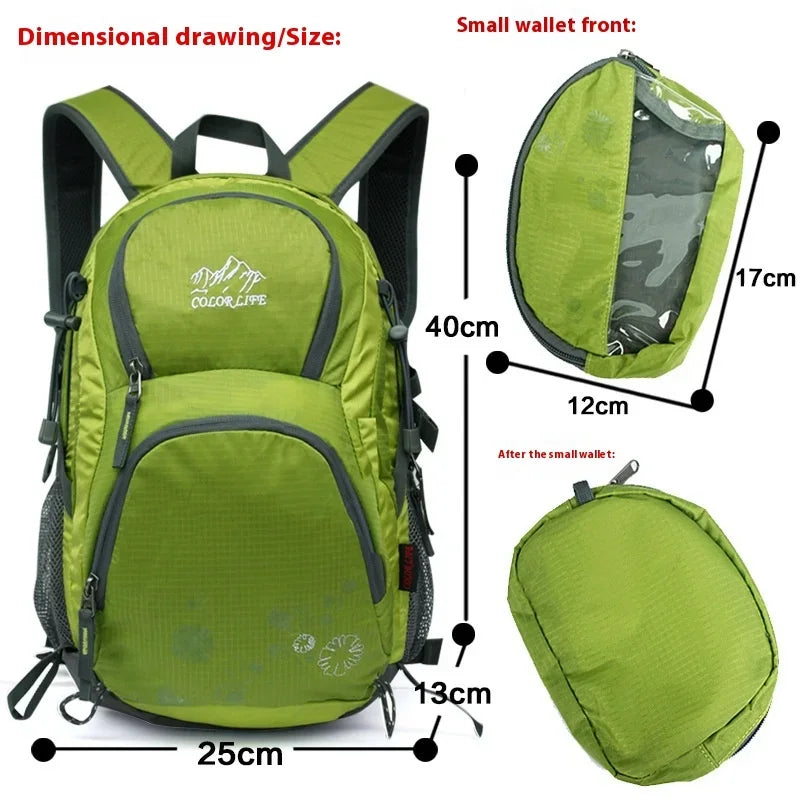 Light Weight Backpack Travel Bag For Men Women Boys Girls Ultralight Outdoor Sports Hiking Camping Climbing Rucksack Small Bag