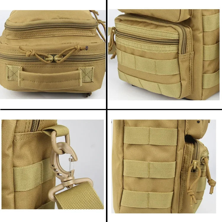 Outdoor Sports Crossbody Shoulder Bag Men's Chest Pack Handbag Hiking Camping Sling Backpack Trekking Hunting Molle Backpack