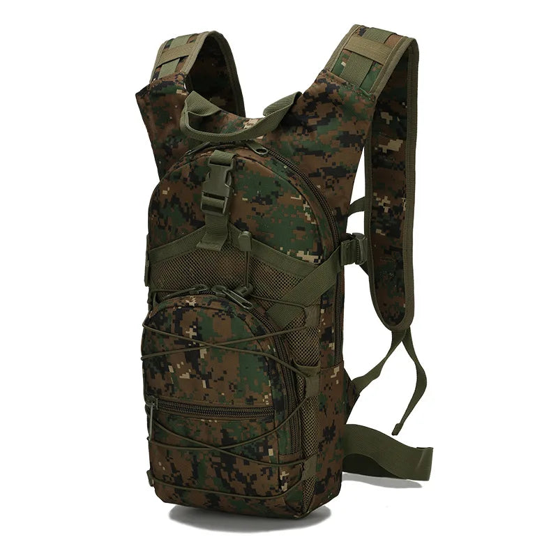 15L Molle Tactical Backpack Bicycle Backpacks Outdoor Sports Cycling Hydration Climbing Hiking Camping Hiking Fishing Bike Bag