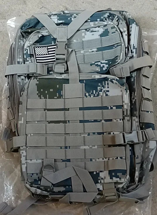 45L Tactical Backpack Men's Travel Large Capacity Rucksacks Men Waterproof Outdoor Sports Multi-functional Bags