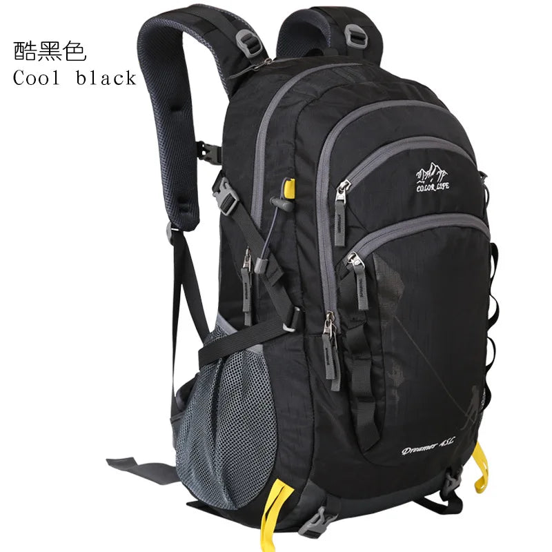 Outdoor Sports Short Distance Trip Backpack Mountaineering Duffel Bag Camping Travel Knapsack Climbing Hiking Hydration Rucksack