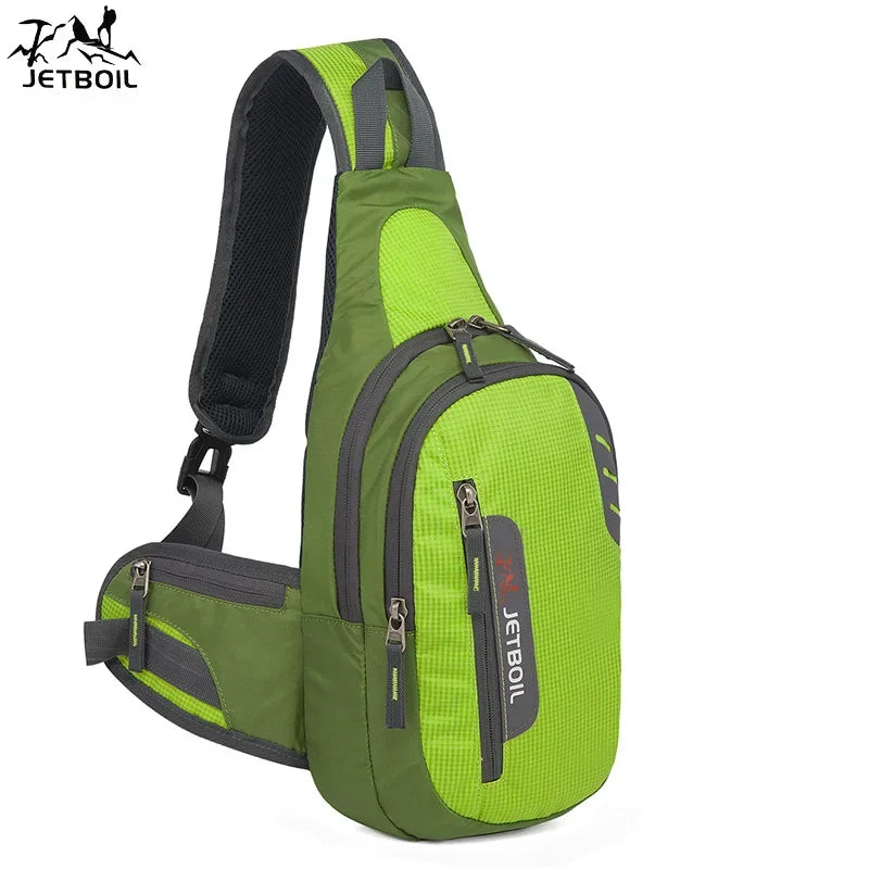 Outdoor Sports Chest Bag Unisex Waterproof Single Shoulder Backpack Cycling Hiking Fitness Multi-Functional Crossbody Pack