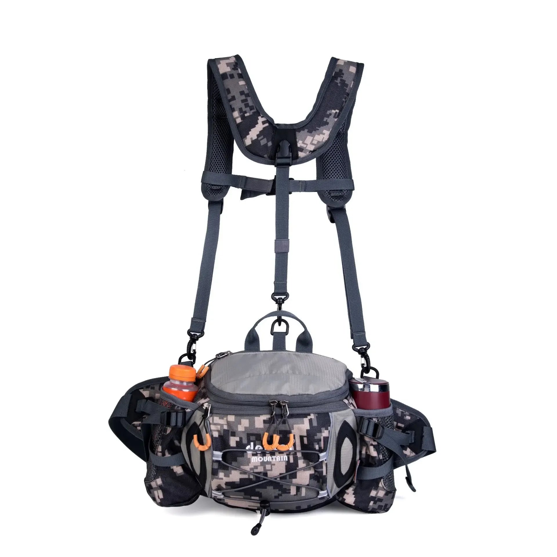 Outdoor Sports Waist Bag Cycling Camping Climbing Men's Backpack Hiking Shoulder Running Water Bottle Bicycle Fanny Pack Fishing