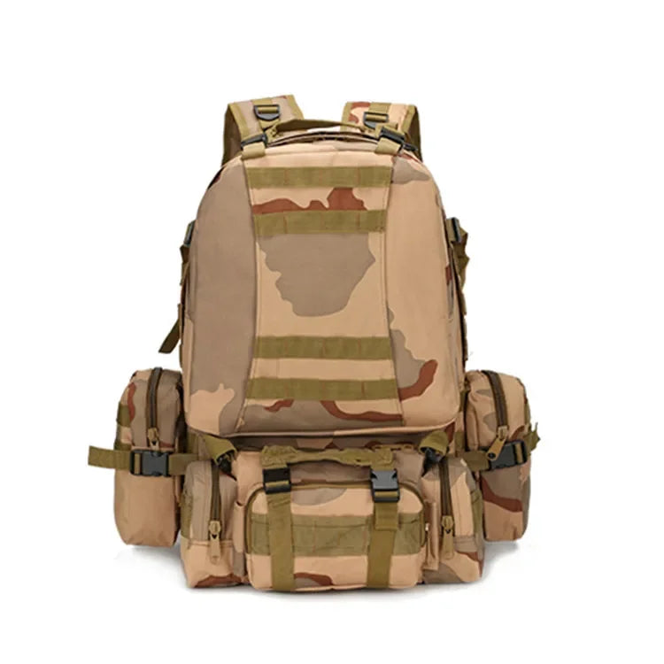50L Tactical Backpack Outdoor Camping hiking Backpack Large Capacity Storage Combination Rucksacks 4 in 1 Backpack