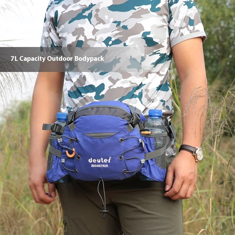 10L Sports Wais Bag Outdoor Nylon Shoulder Bag Crossbody Travel Cycling Bicycle Riding Running Handbags Climbing Men's Bags