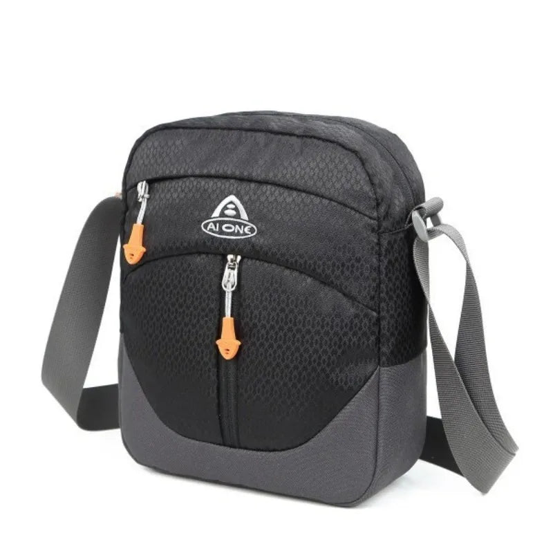 Water-Resistant Nylon Outdoor Hiking Bag 2L Unisex Crossbody Bag for Travel And Camping Multi-Functional Single Shoulder Bag