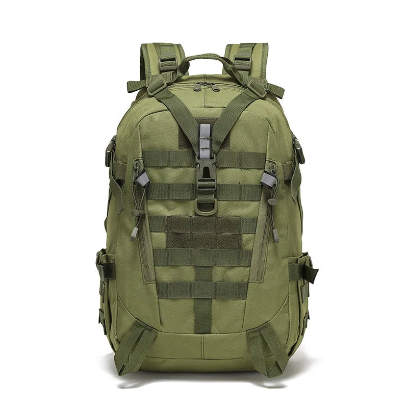 40L Camping Backpack Men's Bag Travel Bags Tactical Molle Climbing Rucksack Hiking Outdoor Reflective Shoulder Fishing Bag