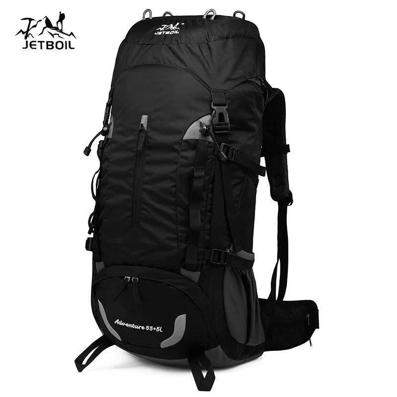 55L high capacity mountaineering bag hiking camping long distance travel outdoor backpack men's and women's sports