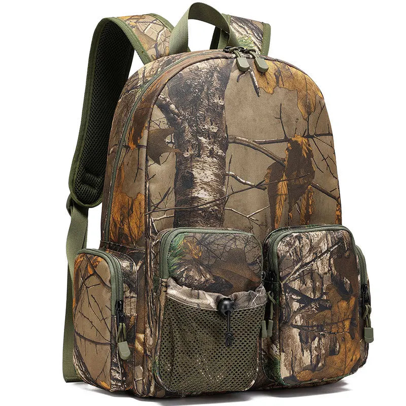Camouflage Hunting Backpack Dead Leaf Junior Outdoor Backpack Mountaineering Multi-pocket Multifunctional New