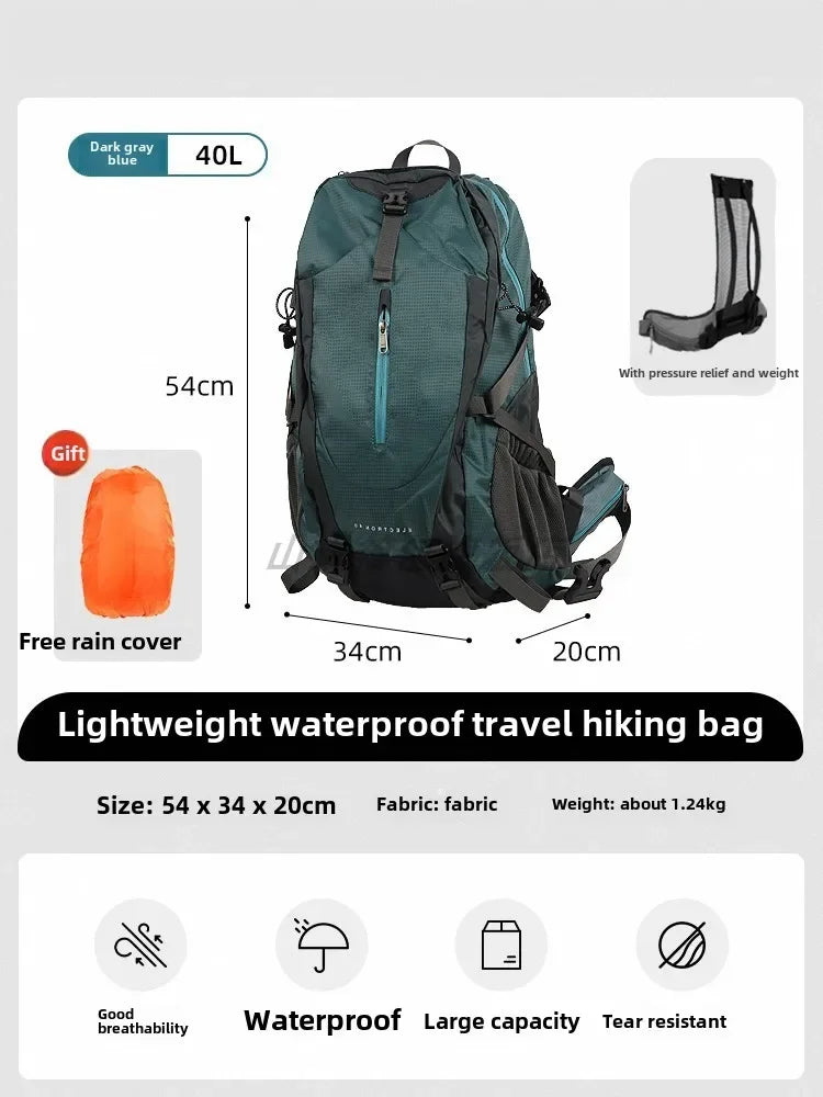 Outdoor mountaineering backpack lightweight backpack new professional lightweight large capacity travel waterproof