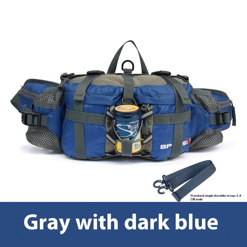 Hiking Waist Bag Outdoor Cycling Waterproof Backpack Reflective Strip Sports Fanny Pack Camping Nylon Hunting Accessor