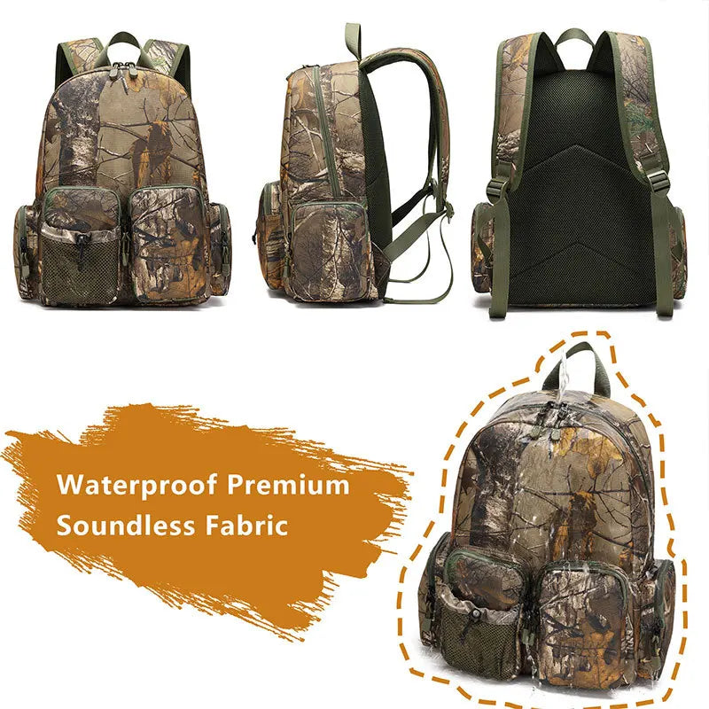 Camouflage Hunting Backpack Dead Leaf Junior Outdoor Backpack Mountaineering Multi-pocket Multifunctional New