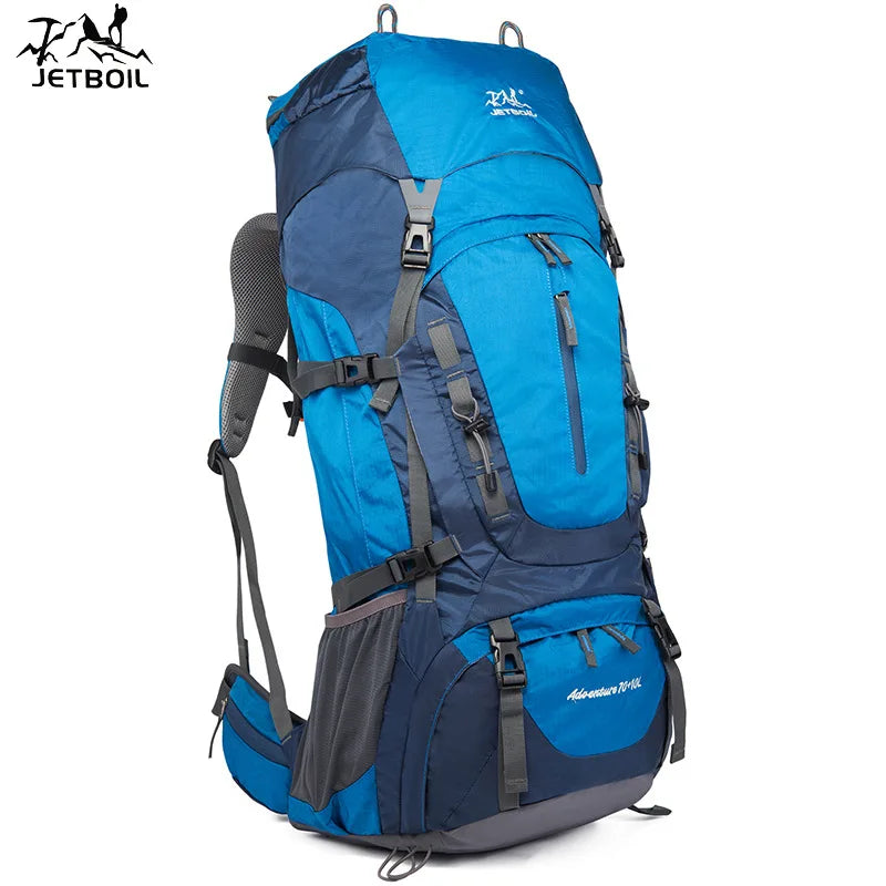 Waterproof Nylon Bag Camping Travel Backpack With Rain Cover Outdoor Hiking Mountaineering Men Shoulder Climbing Traveling Bags
