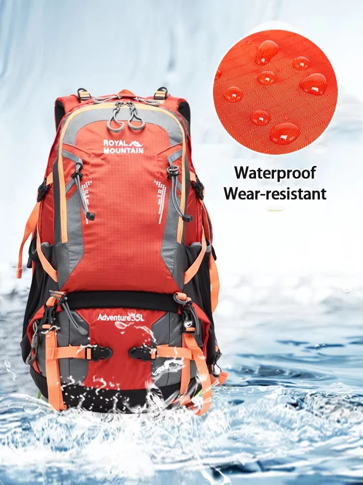 Travel Backpack Camping Men Large Multifunctional Tourist Rucksack Nylon Waterproof Outdoor Sports Climbing Mountaineering Bag