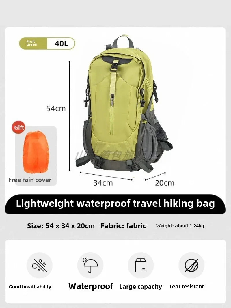 Outdoor mountaineering backpack lightweight backpack new professional lightweight large capacity travel waterproof