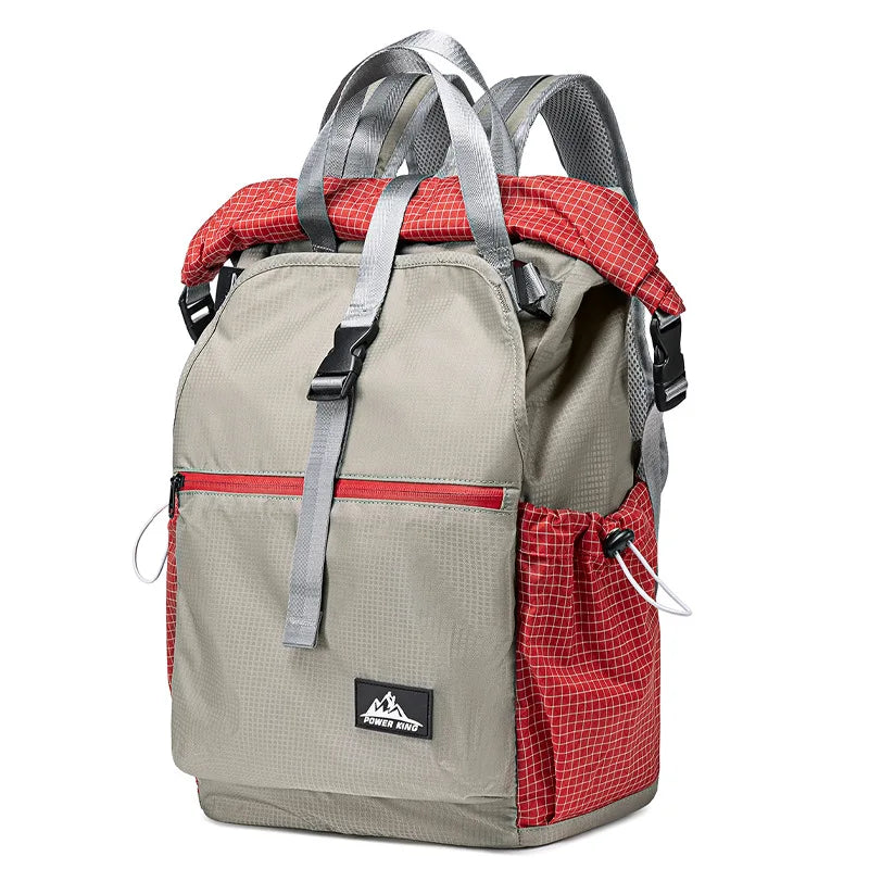 35L Outdoor Mountaineering Backpack Waterproof UHMWPE Cut-Resistant And Water-Repellent Fabric Rolled-Up Shoulder Backpack