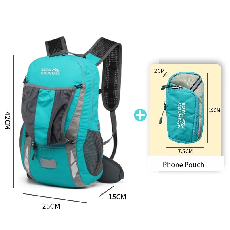 Royal Mountain Cycling Hiking 25L Outdoor Sports Bapa Floating Double oulder Bag with Rain Cover Profional Mountain