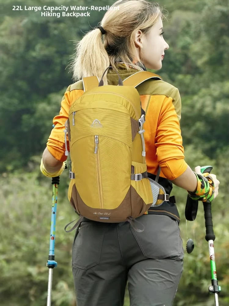 22L Lightweight Hiking Backpack with Rain Cover, Outdoor Sport Travel Bag Daypack for Camping Climbing Skiing Cycling Men Women
