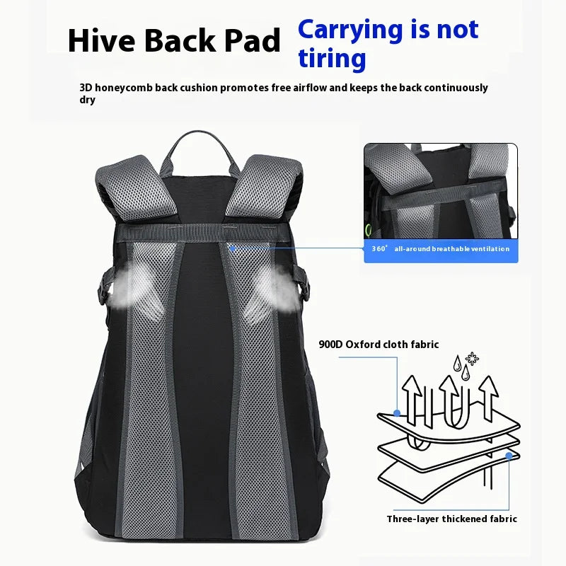 40L Water Resistant Travel Backpack Camp Hike Laptop Daypack Trekking Climb Back Bags For Men Women