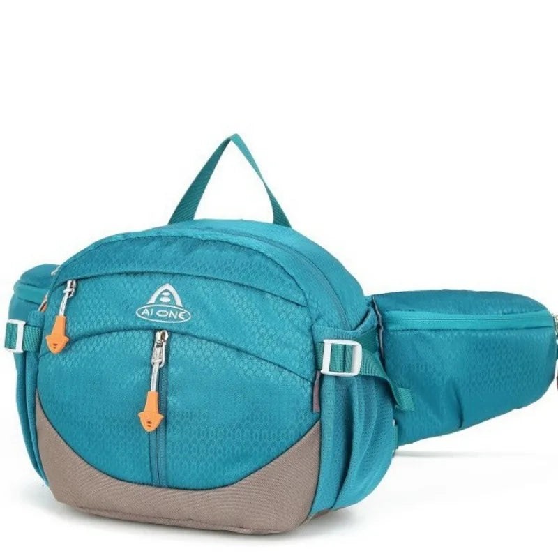 Small Travel Backpack Nylon Waist Pack - Adjustable Outdoor Fanny Pack for Hiking Camping, Water-Resistant Lightweight Belt Bag