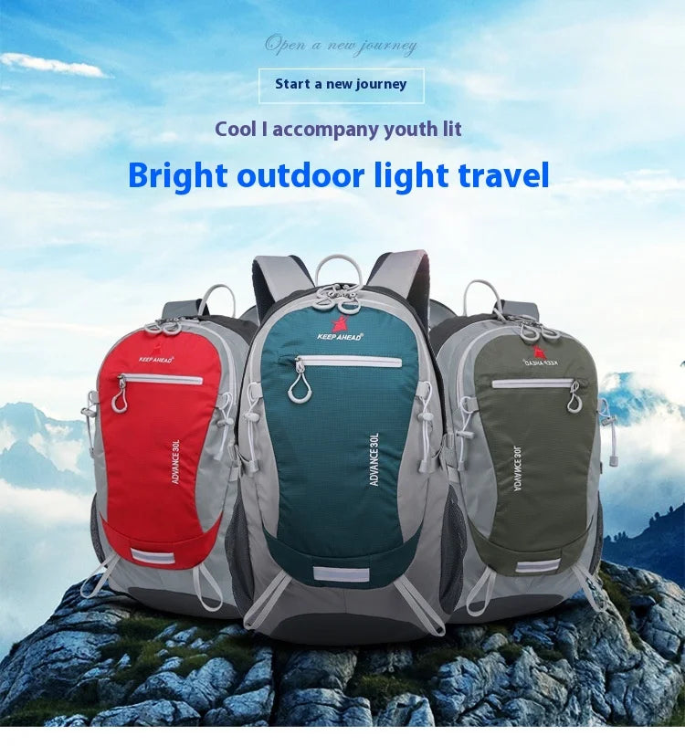 Men's 30L Outdoor Backpack Climbing Travel Rucksack Sports Camping Hiking School Bag Pack For Male Female Women