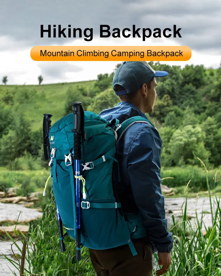 NEVO RHINO mountaineering bag large capacity 30L+5L nylon outdoor backpack travel bag can hold mountaineering poles