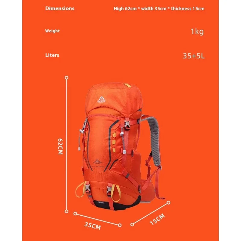 35+5L Climbing Bag Hiking Backpack Men Sport Mountain Backpacks Tourist Rucksack Molle Trekking Backpack Tactical Bag Men Women