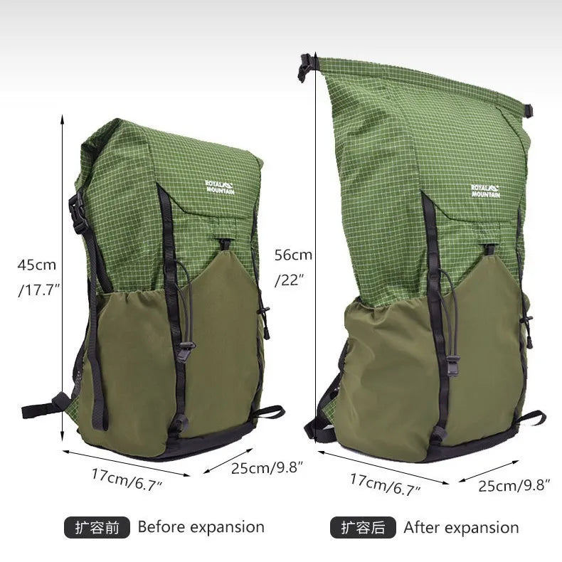 New outdoor lightweight rolls foldable storage 25L Dalima cut-proof hiking and leisure backpack
