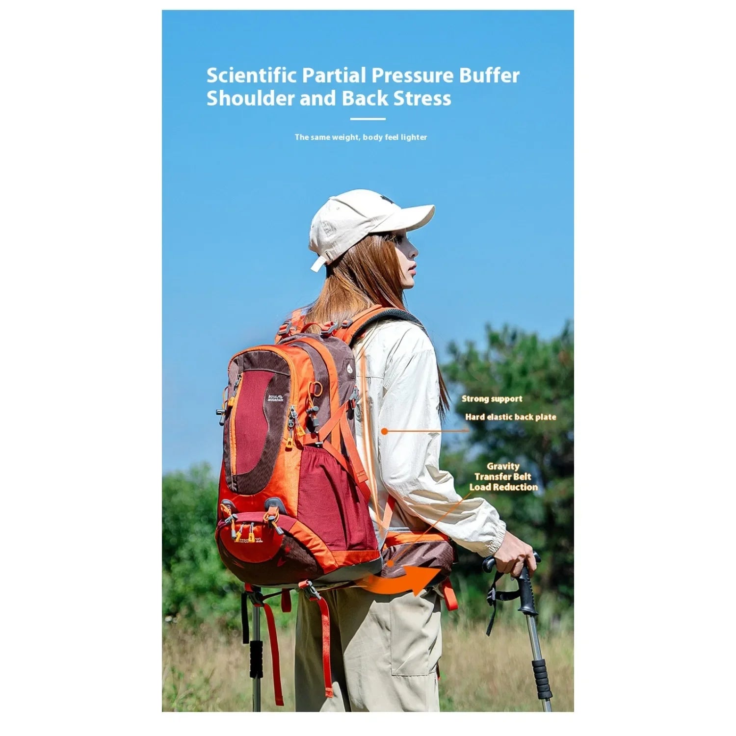 Outdoor Sports Bag Nylon Waterproof Large Capacity Travel Cycling Backpack Fashion Hiking Bag