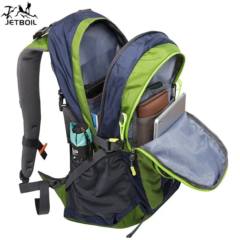 Outdoor Camping Travelling Mountain Waterproof Lightweight Packable Hiking Backpack with Rain Cover