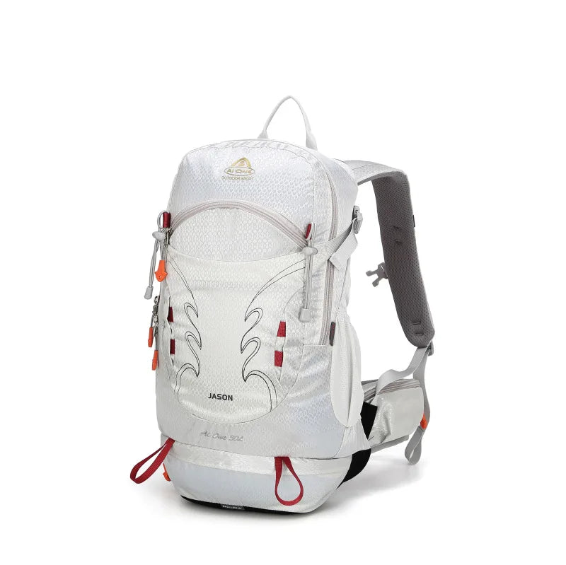 Aione Lightweight Outdoor Hiking Backpack Men Women's 30L Travel Durable Nylon Shoulder Bag Camping Trekking Water Bottle Pouch