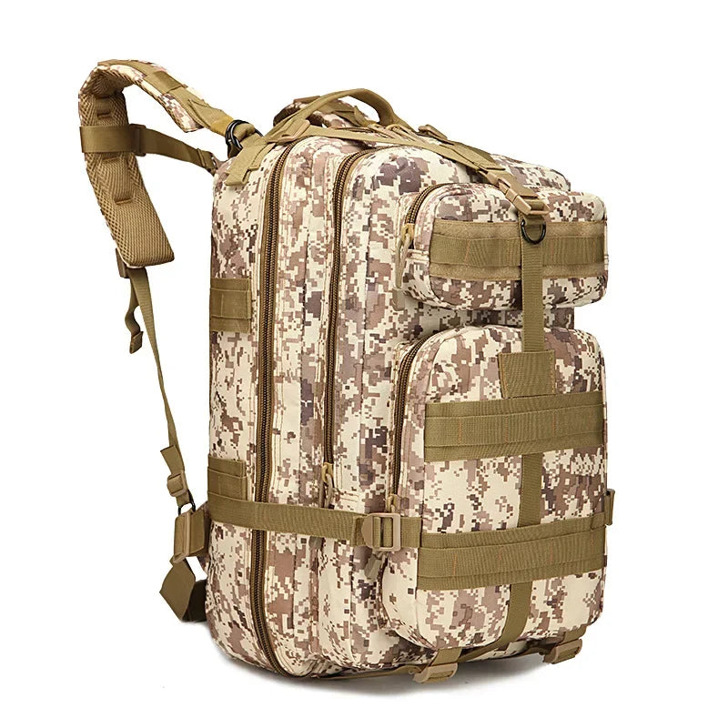 40L Classic Tactical Backpack Travel Sports Camouflage Bag Outdoor Climbing Hunting Backpack Fishing Hiking Nylon 3P Pack Bag