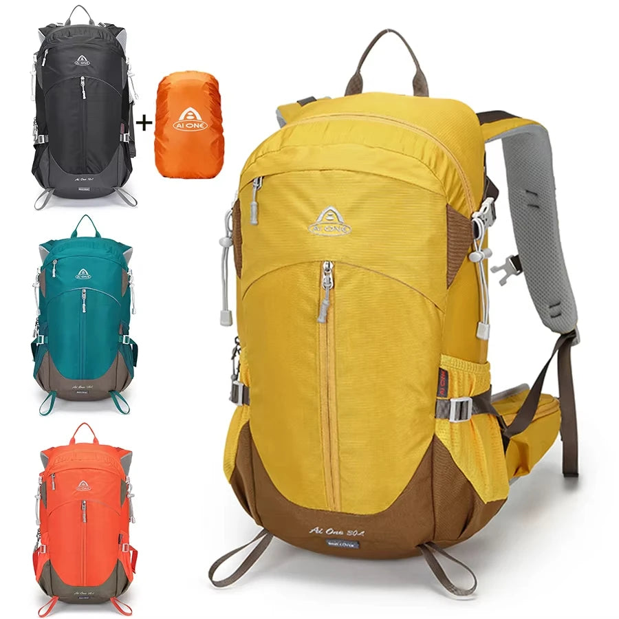 22L Lightweight Hiking Backpack with Rain Cover, Outdoor Sport Travel Bag Daypack for Camping Climbing Skiing Cycling Men Women