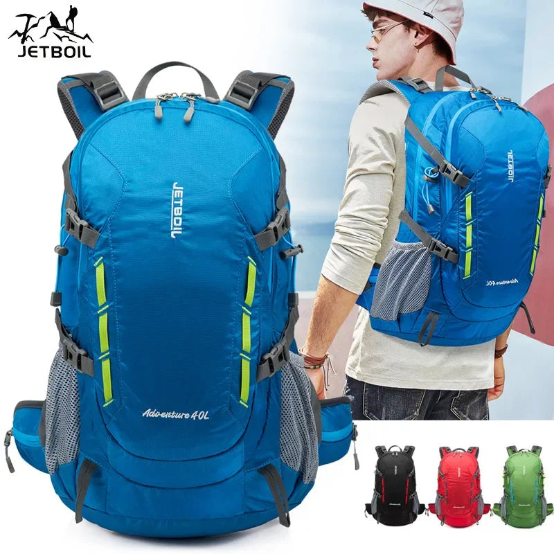 40L Outdoor sports mountaineering bag waterproof nylon camping bag large capacity backpack