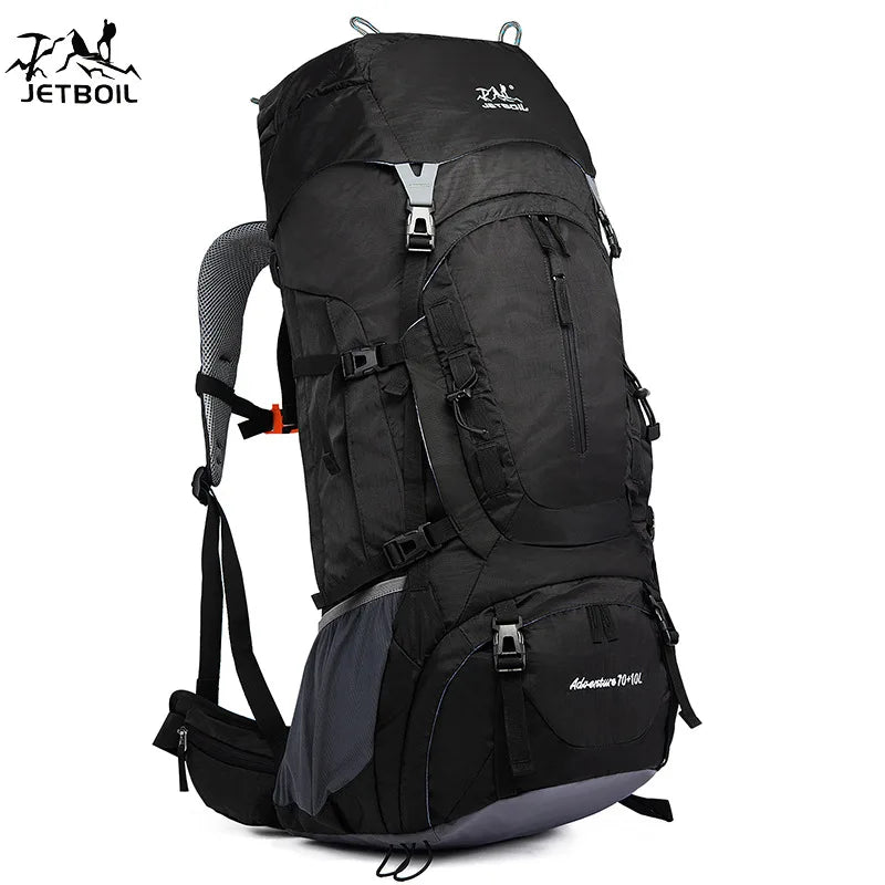 Waterproof Nylon Bag Camping Travel Backpack With Rain Cover Outdoor Hiking Mountaineering Men Shoulder Climbing Traveling Bags