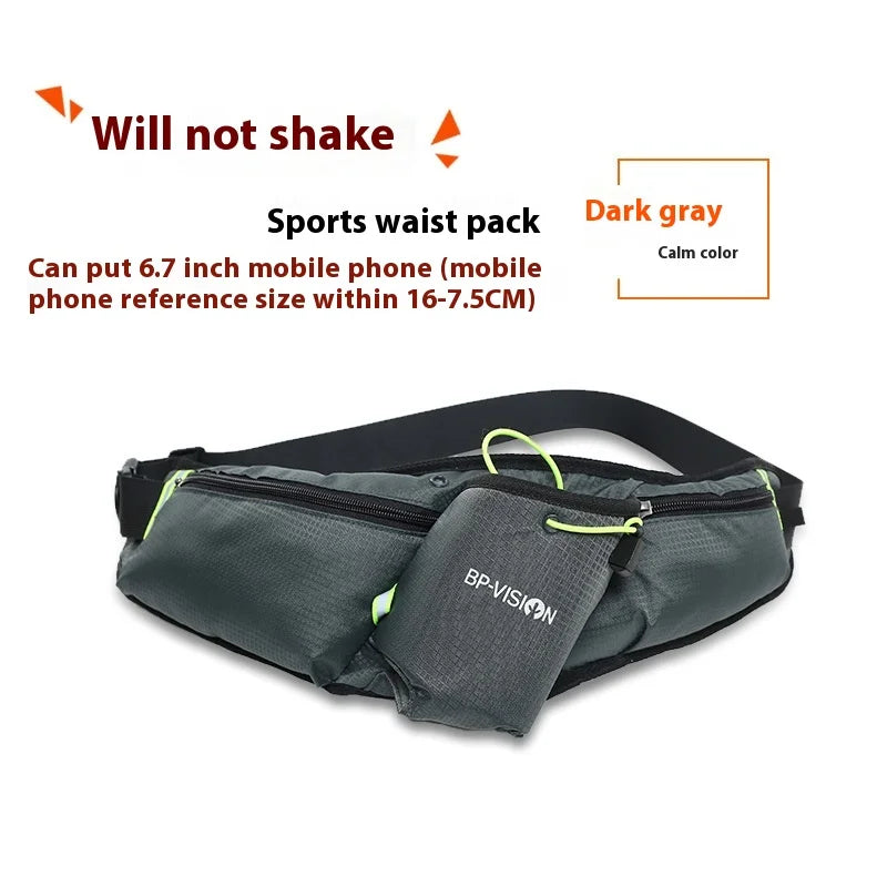 Unisex Sports Water Bottle Hip Waist Pack Waterproof Running Climbing Money Waist Bag Mobile Phone Bag Motorcycle Fanny Pack