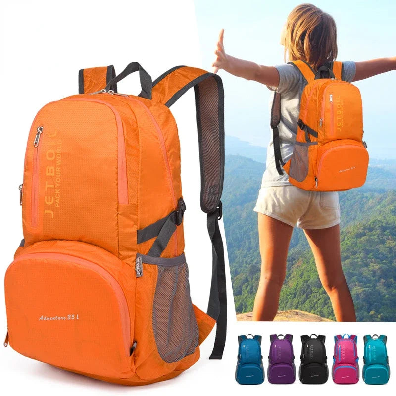 Climbing Backpack Lightweight Outdoor Waterproof Hiking Bags Portable Fold Ultralight Travel Camping Mountaineering Backpacks