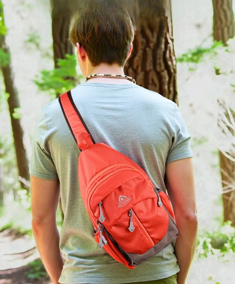 AIONE Nylon Shoulder bag - Adjustable Outdoor Fanny Pack for Hiking Camping, Water-Resistant Lightweight Belt Bag