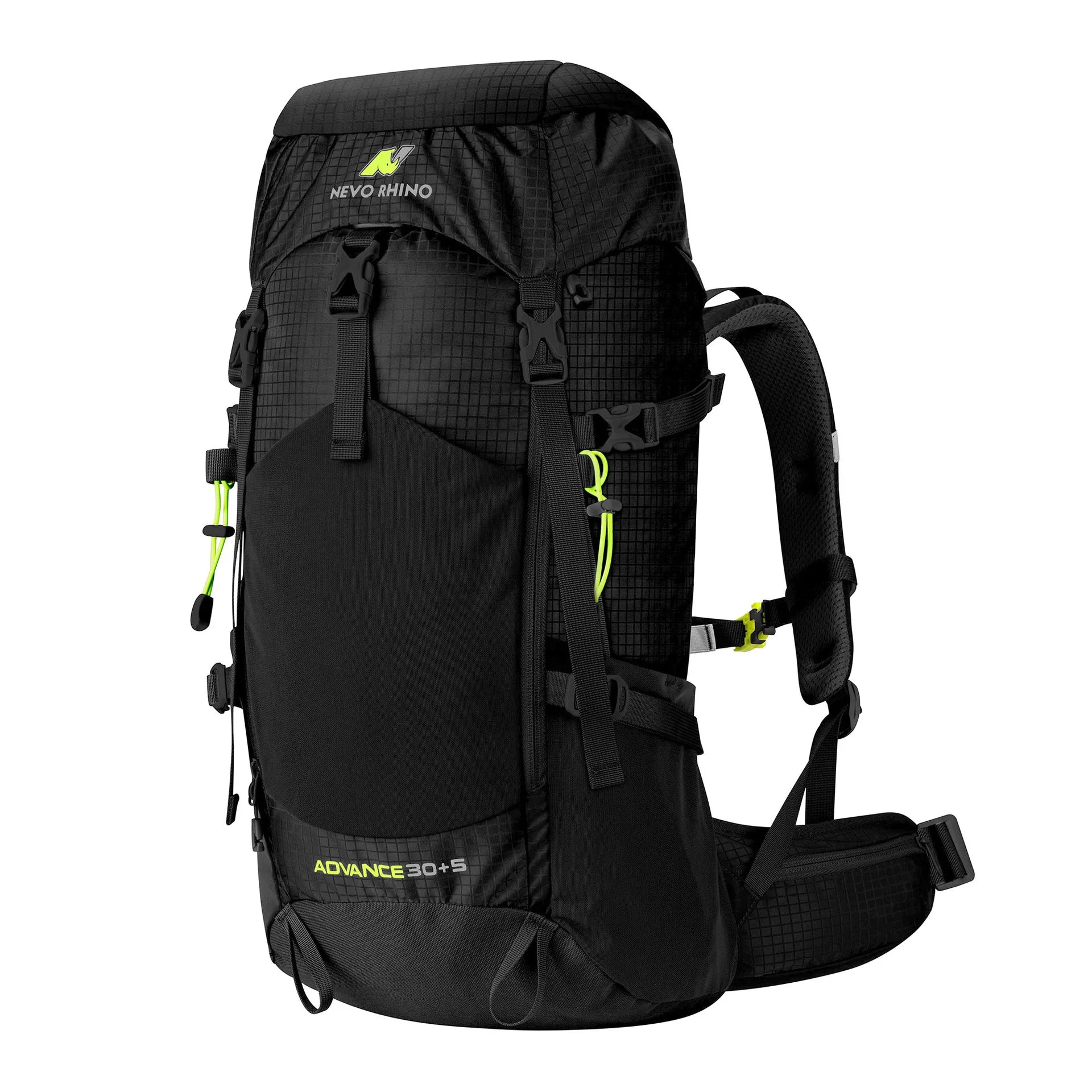 NEVO RHINO mountaineering bag large capacity 30L+5L nylon outdoor backpack travel bag can hold mountaineering poles