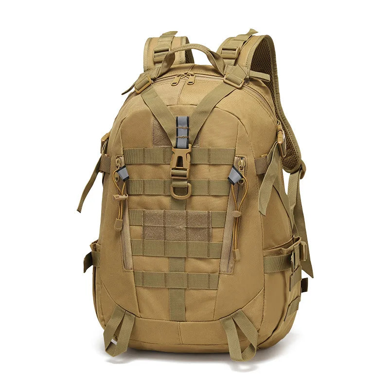 40L Camping Backpack Men's Bag Travel Bags Tactical Molle Climbing Rucksack Hiking Outdoor Reflective Shoulder Fishing Bag