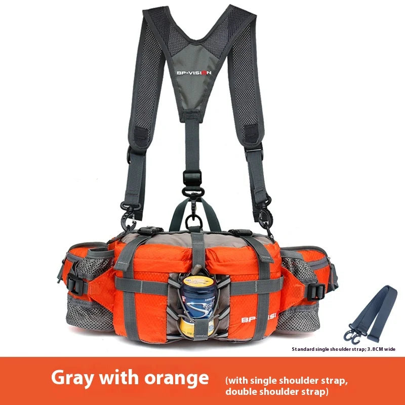 Hiking Waist Bag Outdoor Cycling Waterproof Backpack Reflective Strip Sports Fanny Pack Camping Nylon Hunting Accessor