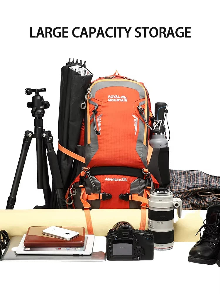 Travel Backpack Camping Men Large Multifunctional Tourist Rucksack Nylon Waterproof Outdoor Sports Climbing Mountaineering Bag