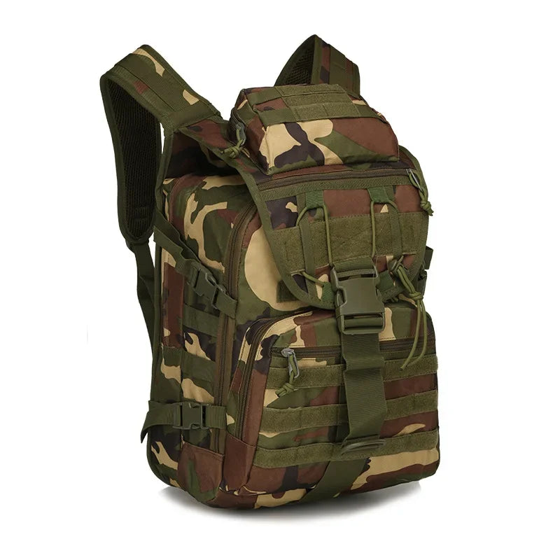 Tactical Camouflage Outdoor Backpack Mens Waterproof Wear-resistant Commuting Bags Male Camping Hiking Travel Hunting Backpacks