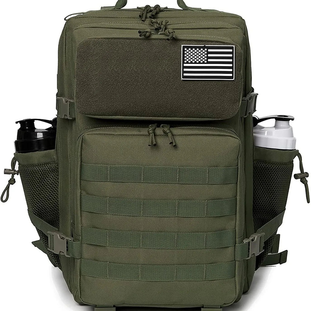 45L Molle Tactical Backpack Bag Hunting MOLLE Backpack GYM For Men EDC Outdoor Hiking Survival Rucksack Witch Bottle Holder