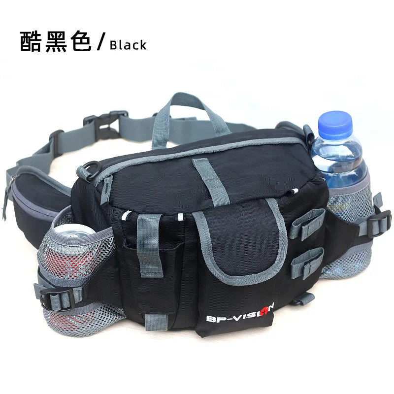 Waist Pack Bag with Shoulder Strips Hiking Camping Climbing Cycling Tactical Storage Lumbar Bag for Hunting Ski Fishing Fitness