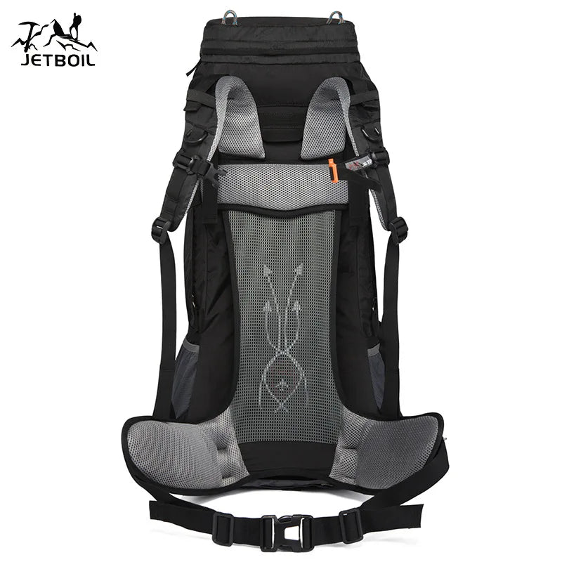 Waterproof Nylon Bag Camping Travel Backpack With Rain Cover Outdoor Hiking Mountaineering Men Shoulder Climbing Traveling Bags