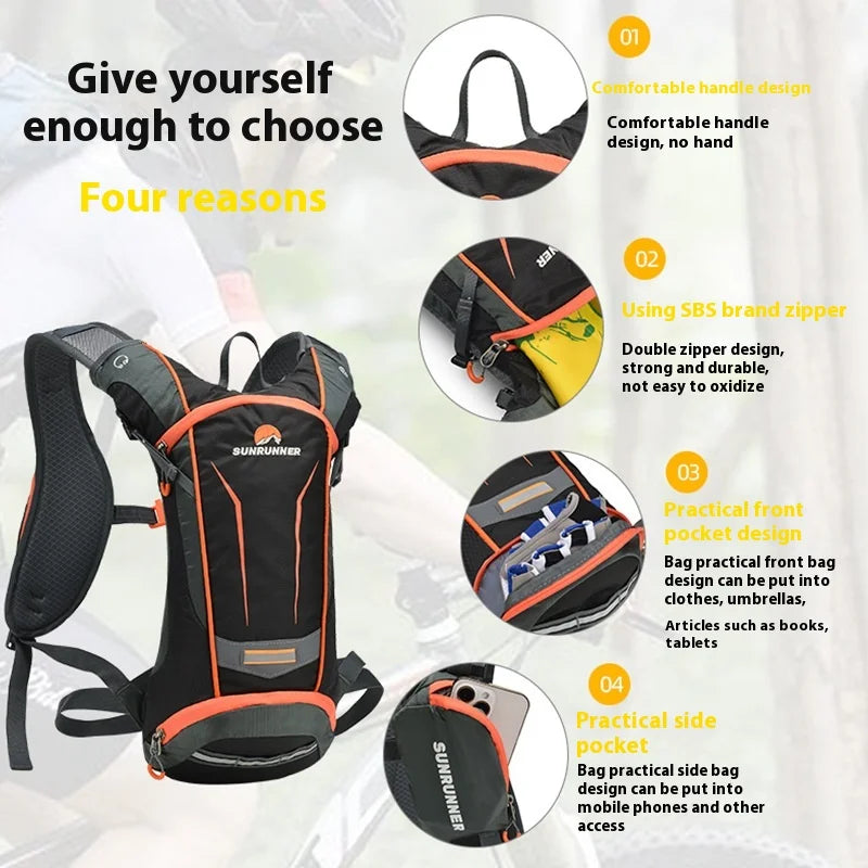 Waterproof Bicycle Bag Cycling Backpack Breathable Rucksack Outdoor Hiking Riding Camping Hydration Bike Backpack